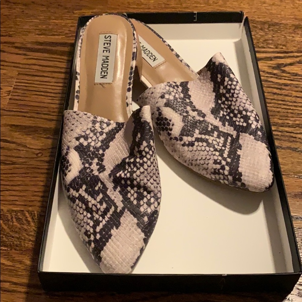 Steve Madden flats in snake